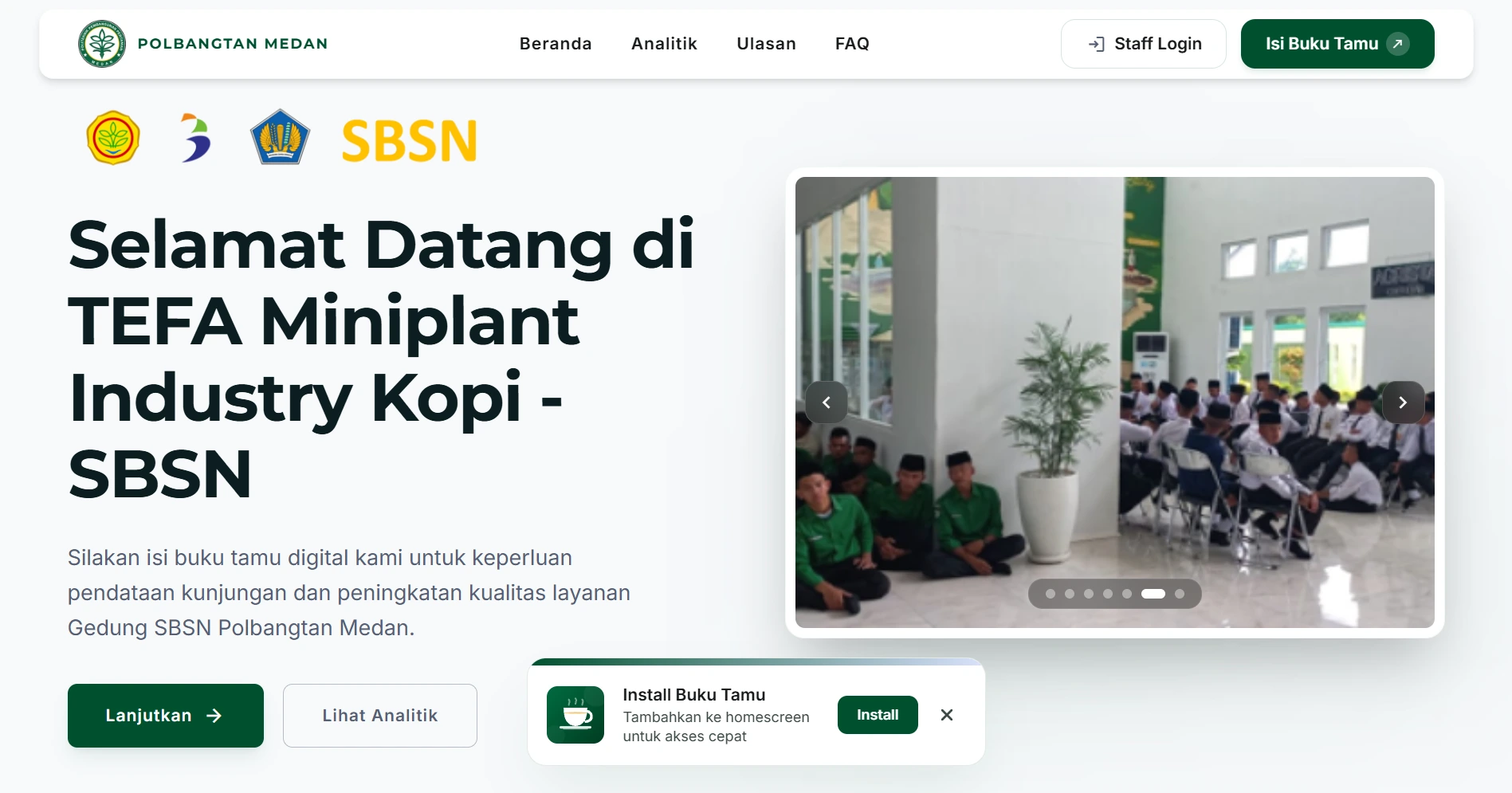 Buku Tamu Polbangtan